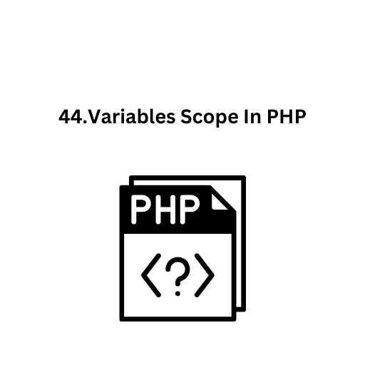 44.Variables Scope In PHP